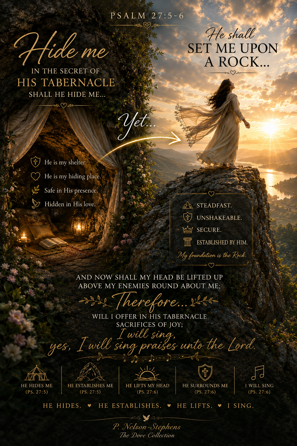 The Secret Place and the Rock: Hidden, Established, and Lifted by Christ 